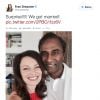 "Surprise !!! On s'est mariés." C'est par ces quelques mots et cette photo que Fran Drescher annonçait sur Twitter son mariage avec Shiva Ayyadurai, le week-end du 6-7 septembre 2014.