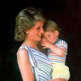  La princesse Diana et le prince Harry à Majorque en 1986 