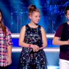 Océane, Charlie et Nicolas dans The Voice Kids, le 13 septembre 2014 sur TF1.