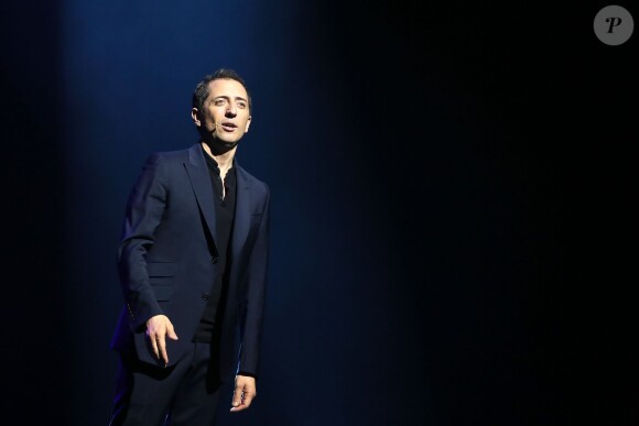 Exclusif - Gad Elmaleh sur la scène de l'Olympia à Paris, le 2 mai 2014.