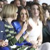 Anna Wintour, Sarah Jessica Parker et Rooney Mara assistent au défilé Calvin Klein Collection printemps-été 2015 aux Spring Studios. New York, le 11 septembre 2014.