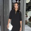 Zoe Saldana, enceinte, assiste au défilé Boss (par Hugo Boss) printemps-été 2015. New York, le 11 septembre 2014.