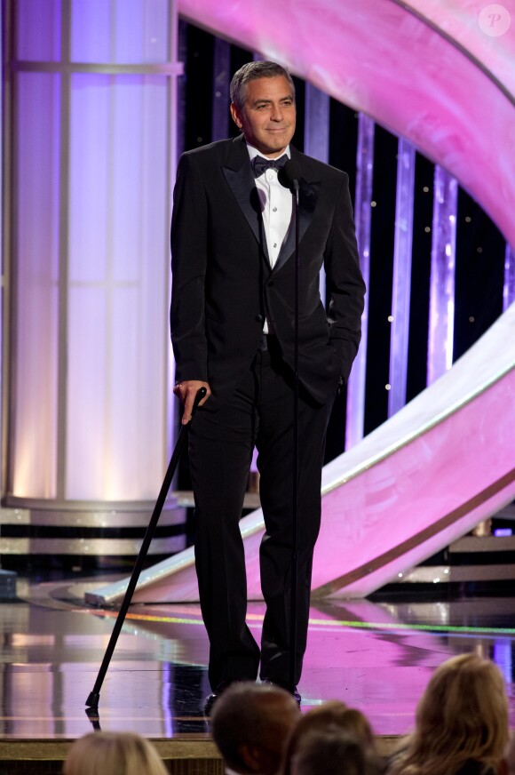 George Clooney aux Golden Globe Awards le 15 janvier 2012.