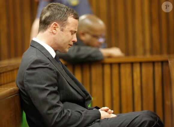 Oscar Pistorius sur le banc des accusés de la North Gauteng High Court de Pretoria le 11 septembre 2014