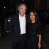 François-Henri Pinault et sa femme Salma Hayek assistent à la présentation de la collection écolo de Stella McCartney pour le Green Carpet Challenge. Londres, le 14 septembre 2014.
