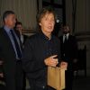 Paul McCartney assistent à la présentation de la collection écolo de Stella McCartney pour le Green Carpet Challenge. Londres, le 14 septembre 2014.