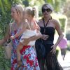 Exclusif - Jessica Simpson et sa fille Maxwell à la fête d'anniversaire de son mari Eric Johnson, à Beverly Hills, le 15 septembre 2014.
