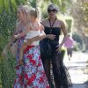 Exclusif - Jessica Simpson et sa fille Maxwell à la fête d'anniversaire de son mari Eric Johnson, à Beverly Hills, le 15 septembre 2014.