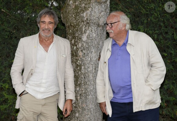 Gérard Lanvin, Jean Becker (Photocall du film "Bon rétablissement !") - La 7e édition du Festival du film francophone d'Angoulême, le 24 août 2014.