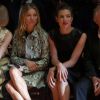 Kate Moss, Charlotte Casiraghi et Francois-Henri Pinault au premier rang du défilé Gucci Spring/Summer 2015 le 17 septembre 2014
