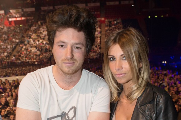 Exclusif - Jean Imbert et Alexandra Rosenfeld au concert de Johnny Hallyday au POPB de Bercy à Paris. Le 15 juin 2013 