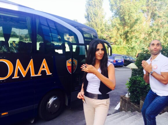 La sublime Francesca Brienza, animatrice sur AS Roma TV et nouvelle compagne du coach Rudi Garcia - 2014 