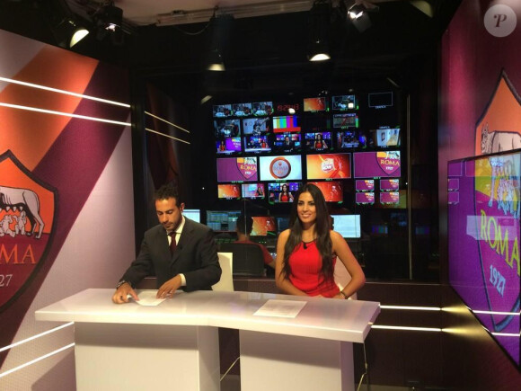 Francesca Brienza, animatrice sur AS Roma TV et nouvelle compagne du coach Rudi Garcia - 2014 