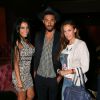 Siham Bengoua (la maison du bluff 4), Julien Guirado et sa petite-amie Vanessa Lawrens lors de la soirée de lancement de la chaîne "Tv Penthouse Black" au Penthouse Club à Paris, le 18 septembre 2014