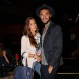  Julien Guirado et sa petite-amie Vanessa Lawrens lors de la soir&eacute;e de lancement de la cha&icirc;ne "Tv Penthouse Black" au Penthouse Club &agrave; Paris, le 18 septembre 2014 