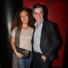 Tex et sa femme Béatrice lors de la soirée de lancement de la chaîne "Tv Penthouse Black" au Penthouse Club à Paris, le 18 septembre 2014