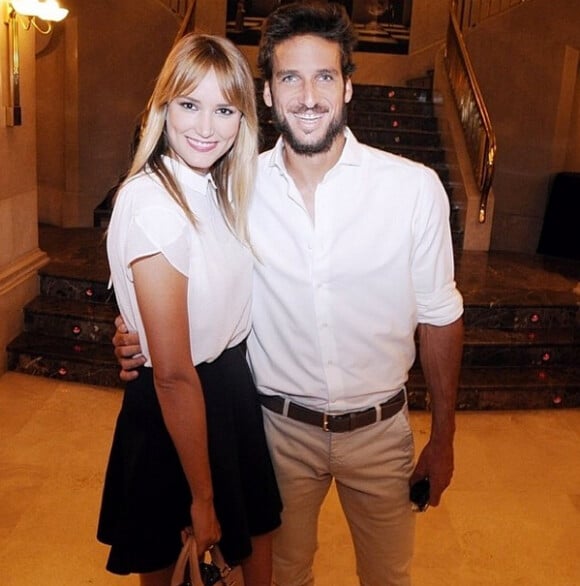 Alba Carrillo et son futur mari, le tennisman Feliciano Lopez - 2014