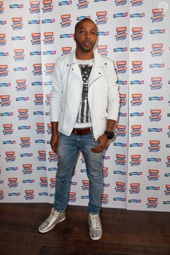 Marvin lors de la conférence de presse des Trace Urban Music Awards 2014 au Casino de Paris. Paris, le 23 septembre 2014.
