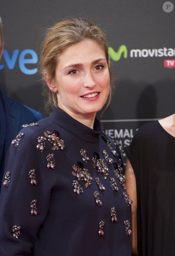 Julie Gayet à la première de "La Voz en Off" lors du 62e festival du film de San Sebastian, le 23 septembre 2014.