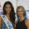 Flora Coquerel et Sylvie Tellier - Shooting photo sur le stand de la République Dominicaine au salon IFTM Top Résa à Paris le 24 septembre 2014.