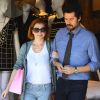 Exclusif - Alyson Hannigan et son mari Alexis Denisof font du shopping à Brentwood, le 11 juillet 2014.