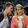 Margarita Louis-Dreyfus avec son fils Kyril à Marseille, le 7 octobre 2012.