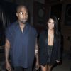 Kanye West et sa femme Kim Kardashian au défilé Lanvin prêt-à-porter collection Printemps-Eté 2015 lors de la Fashion Week à Paris, le 25 septembre 2014. 