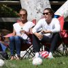 Heidi Klum et son petit ami Vito Schnabel assistent au match de football des enfants de Heidi à Los Angeles, le 27 septembre 2014.