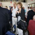 Alain Juppé et sa femme Isabelle lors d'un déjeuner-débat à Castillon-de-Castets le 27 septembre 2014.