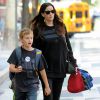 Liv Tyler avec son fils Milo à New York, le 19 septembre 2014.