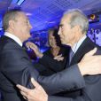  Jean Nainchrik, Robert Badinter et sa femme Elisabeth - Michel Drucker a remis la L&eacute;gion d'honneur &agrave; Jean Nainchrik au Pavillon Gabriel &agrave; Paris, le 28 septembre 2014. 