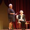 Line Renaud et Gisèle Casadesus - Gisèle Casadesus, "servante du théâtre", honorée par ses pairs au Théatre Edouard Vll à Paris le 29 septembre 2014.