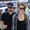 Jack Osbourne en promenade avec son épouse et sa fille, à Beverly Hills, Los Angeles, le 29 septembre 2014