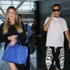 Khloe Kardashian et French Montana à l'aéroport de New York, le 4 juillet 2014.