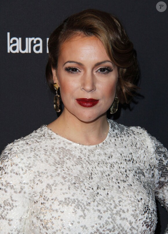 Alyssa Milano lors de l'after-Party des Golden Globe à Beverly Hills, le 12 janvier 2014.