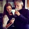 Exclusif - Andrea Bocelli fête son 56e anniversaire avec sa femme Veronica à l'Hôtel O'Connell's à Melbourne, le 22 septembre. Le ténor italien est en Australie à l'occasion du lancement de ses vins sur le marché australien.
