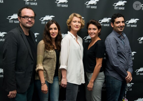 Karim Moussaoui, Astrid Whettnall, Emma de Caunes, Olivia Ruiz, Bernard Payen - Photocall du jury Court métrage lors du festival du film Francophone à Namur en Belgique le 3 octobre 2014.