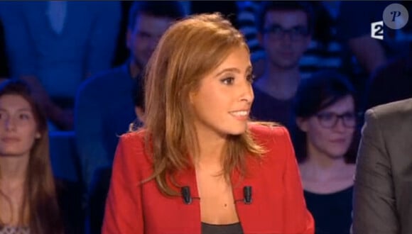 Léa Salamé dans On n'est pas couché, le samedi 4 octobre 2014.