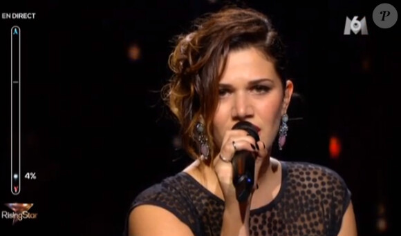 Audrey Passani - Troisième prime de "Rising Star" sur M6. Jeudi 9 octobre 2014.