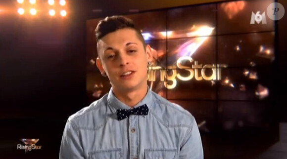 Corentin Grevost - Troisième prime de "Rising Star" sur M6. Jeudi 9 octobre 2014.
