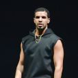  Le chanteur Drake en concert au 02 arena &agrave; Londres, le 25 mars 2014. 