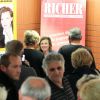 Valérie Trierweiler lors d'une dédicace pour son livre "Merci pour ce moment" à la librairie Richer à Angers, le 10 octobre 2014