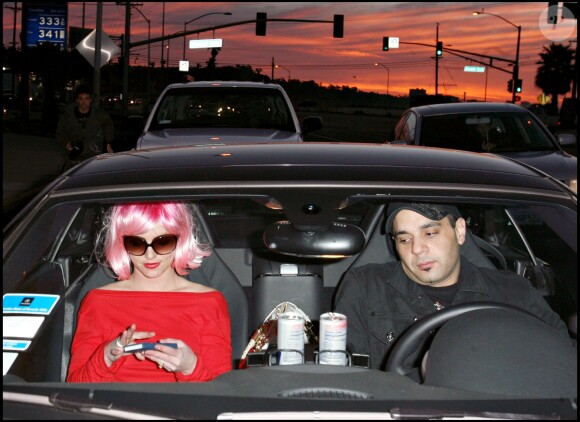 Britney Spears et Sam Luyfti à Los Angeles en 2008. 