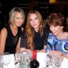Lady Victoria Hervey, Lindsay Lohan et Kathy Lette aux Women of the Year Awards à Londres le 13 octobre 2014