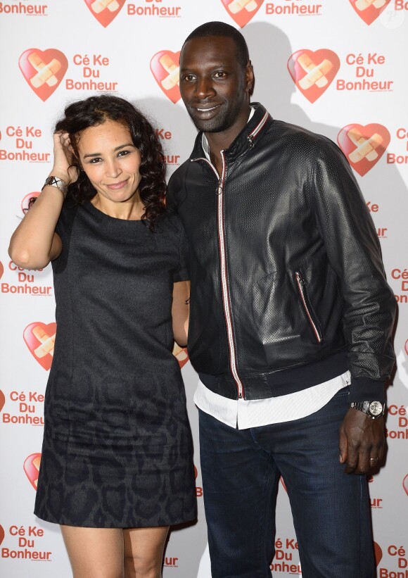 Aïda Touihri et Omar Sy - Avant-Première du film "Samba" au Gaumont Champs-Elysées Marignan à Paris pour l'association "Cé Ke du Bonheur" à Paris le 14 octobre 2014.