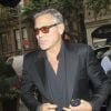 George Clooney arrive au Carlyle Hotel à New York le 9 octobre 2014.