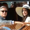 George Clooney et Amal Alamuddin à Venise le 29 septembre 2014.