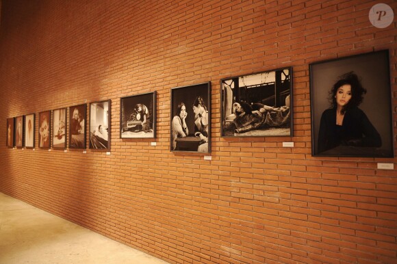 Exposition de portraits d'actrices en hommage à la photographe Kate Barry lors du festival du film de Rome. Le 23 octobre 2014.