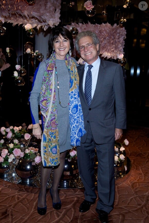 Exclusif - Laurent Dassault et sa femme Martine lors de la projection en avant-première du film "Samba" au Cinéma Katara du Royal Monceau-Raffles Paris le 14 octobre 2014, organisé par l'Hôtel Guanahani & SPA.
