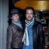 Exclusif - Alia Ralli et Benjamin Didier lors de la projection en avant-première du film "Samba" au Cinéma Katara du Royal Monceau-Raffles Paris le 14 octobre 2014, organisé par l'Hôtel Guanahani & SPA.
